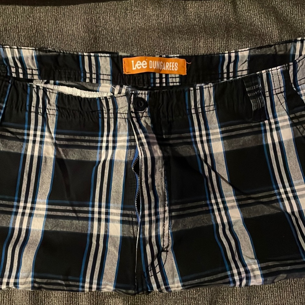 Multi Color Stripe Cargo Shorts